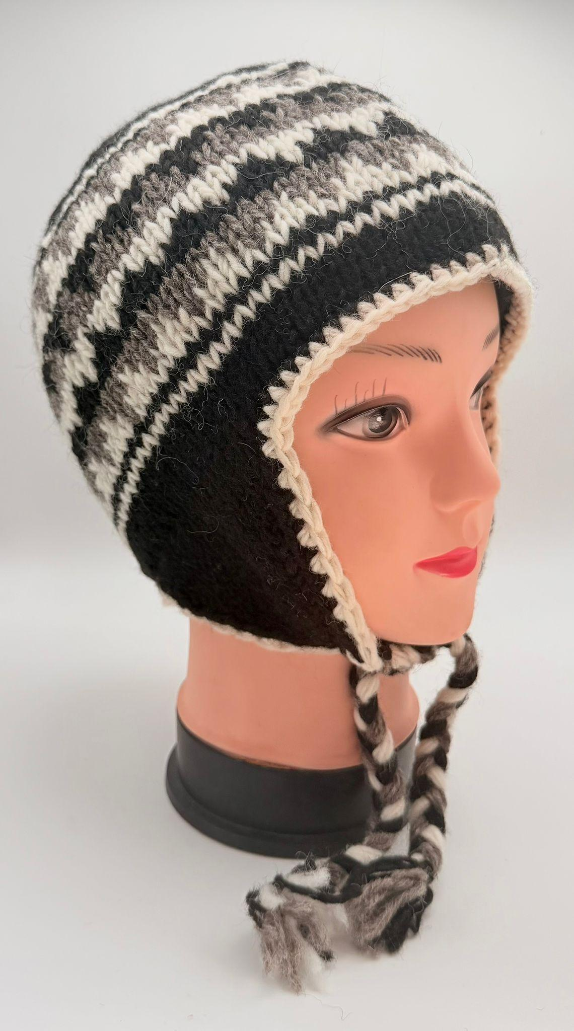 Hand-Knitted Wool Beanie Hat - Image 11