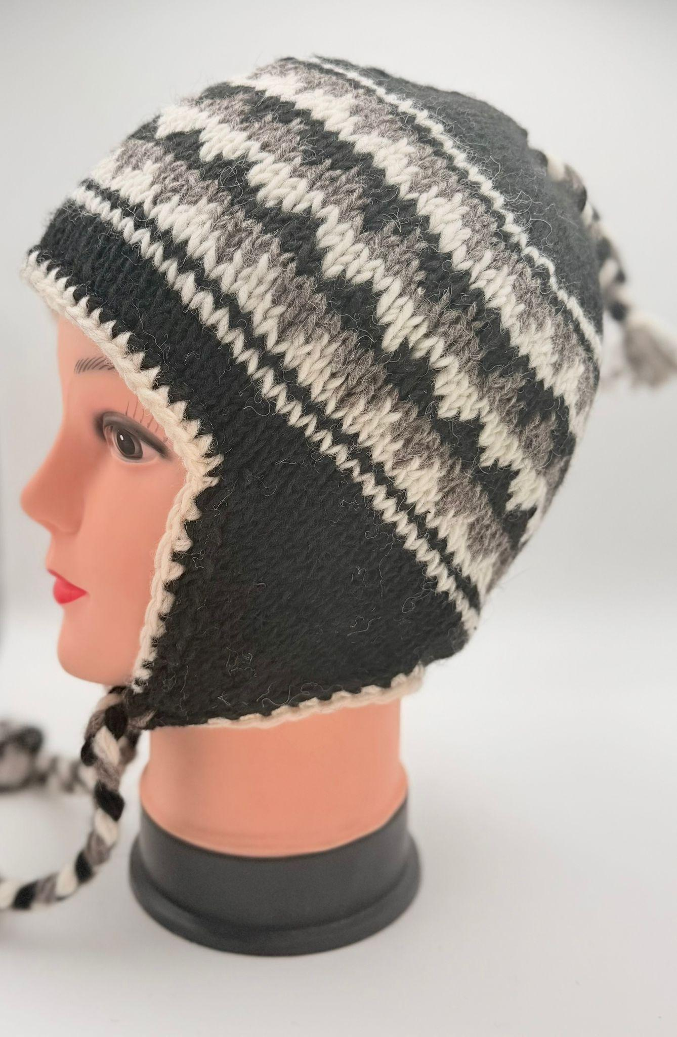 Hand-Knitted Wool Beanie Hat - Image 16