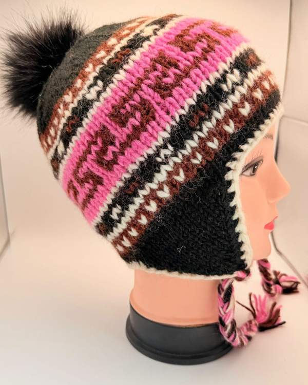Hand-Knitted Wool Beanie Hat