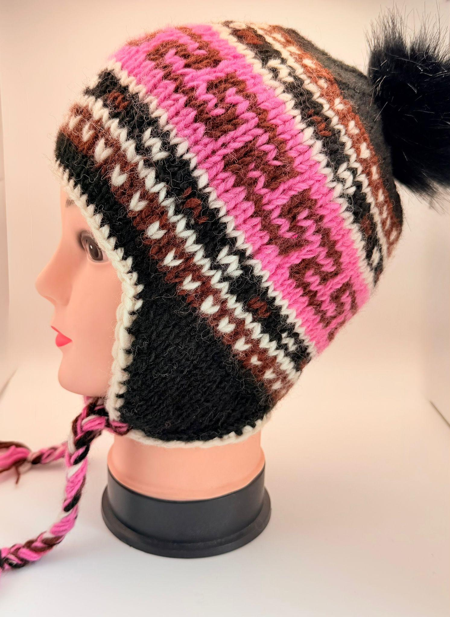 Hand-Knitted Wool Beanie Hat - Image 20