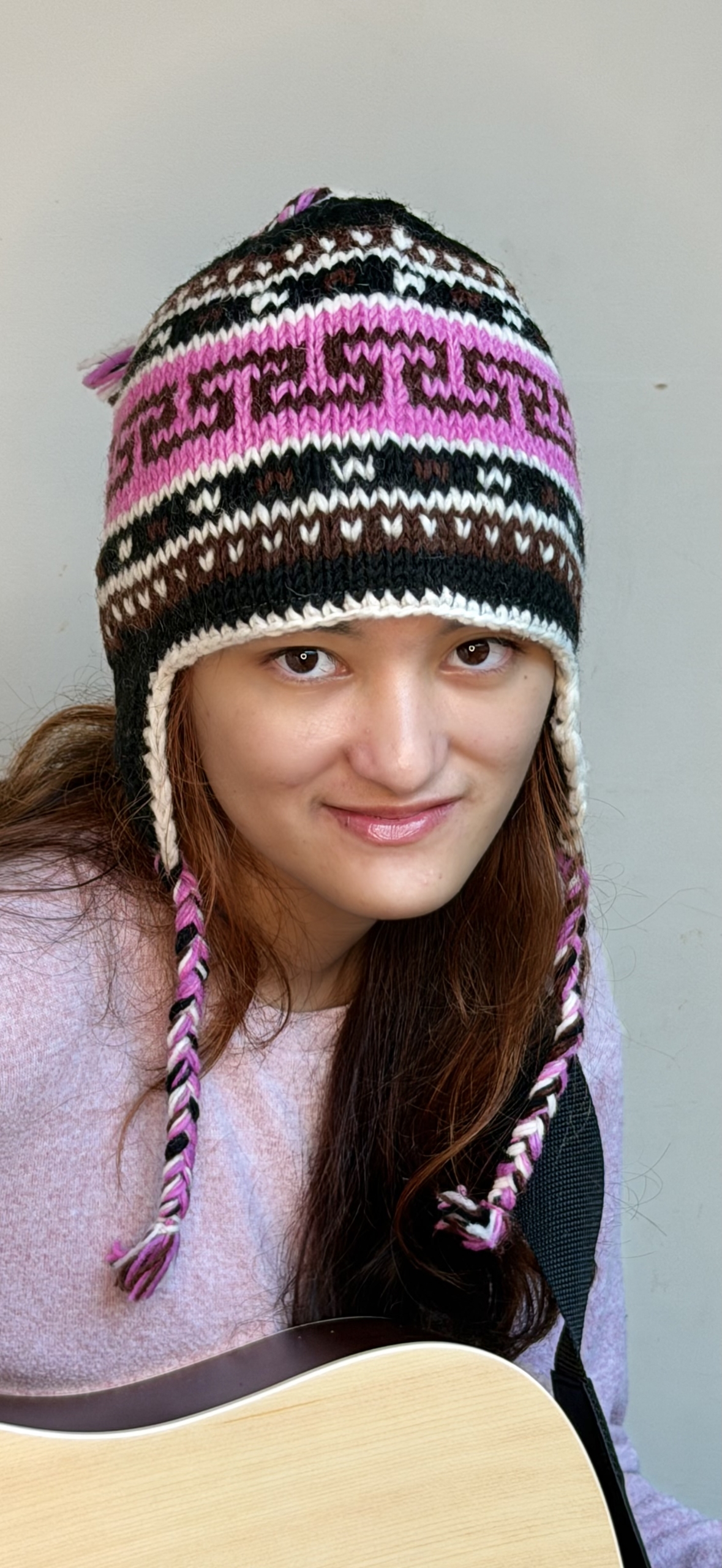 Hand Knit Wool Earflap Hat - Image 3