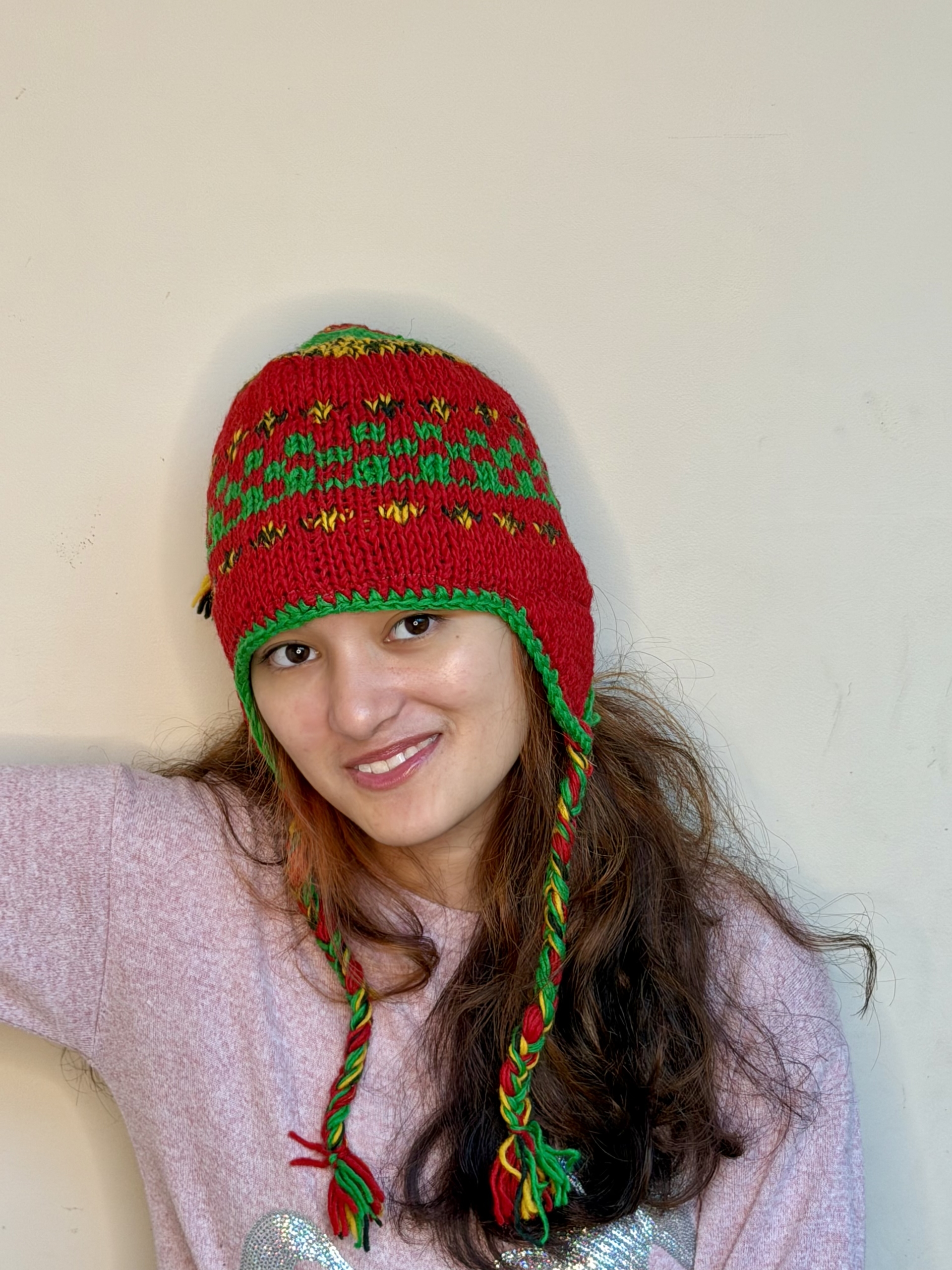 Hand Knit Wool Earflap Hat - Image 25
