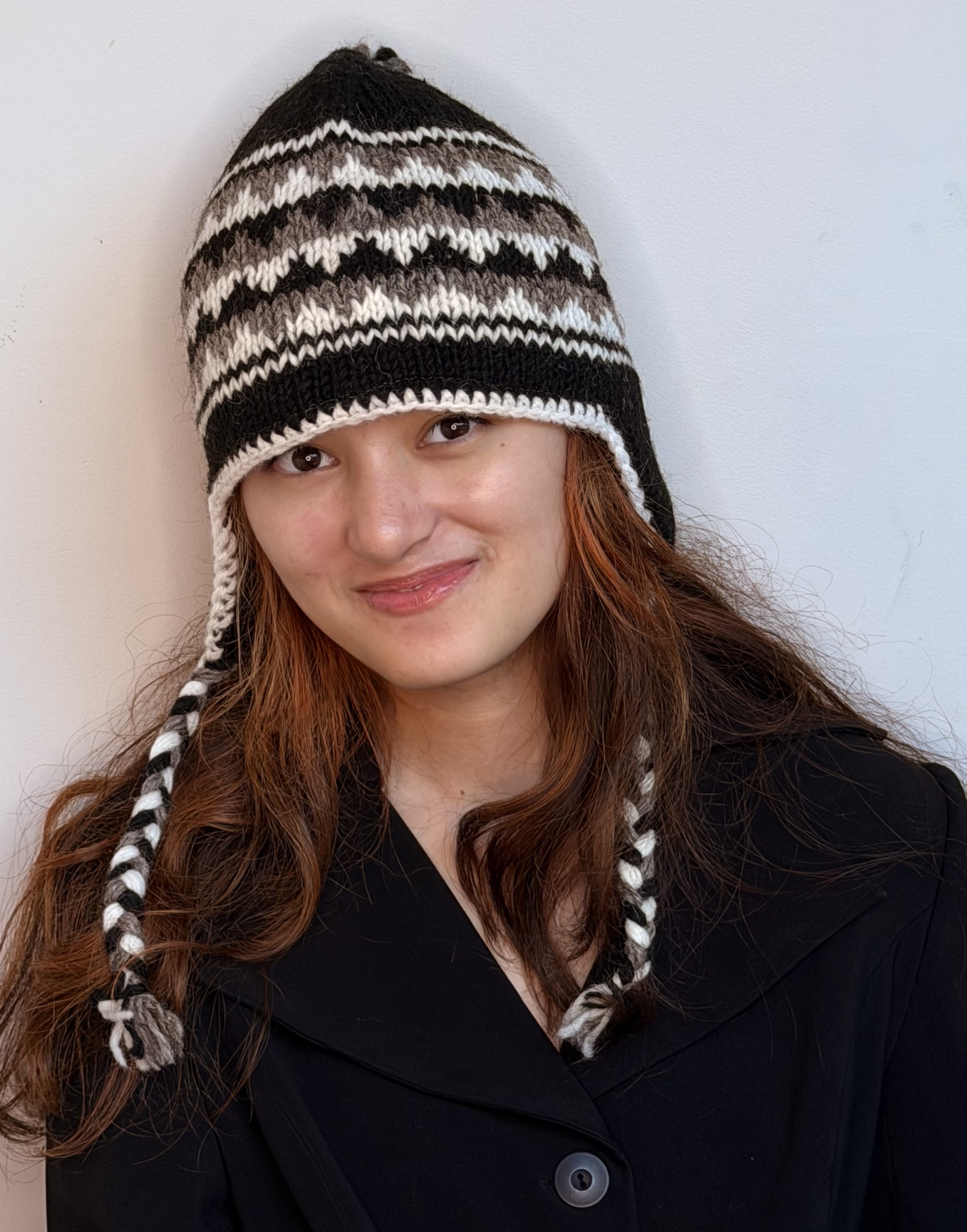 Hand Knit Wool Earflap Hat - Image 4