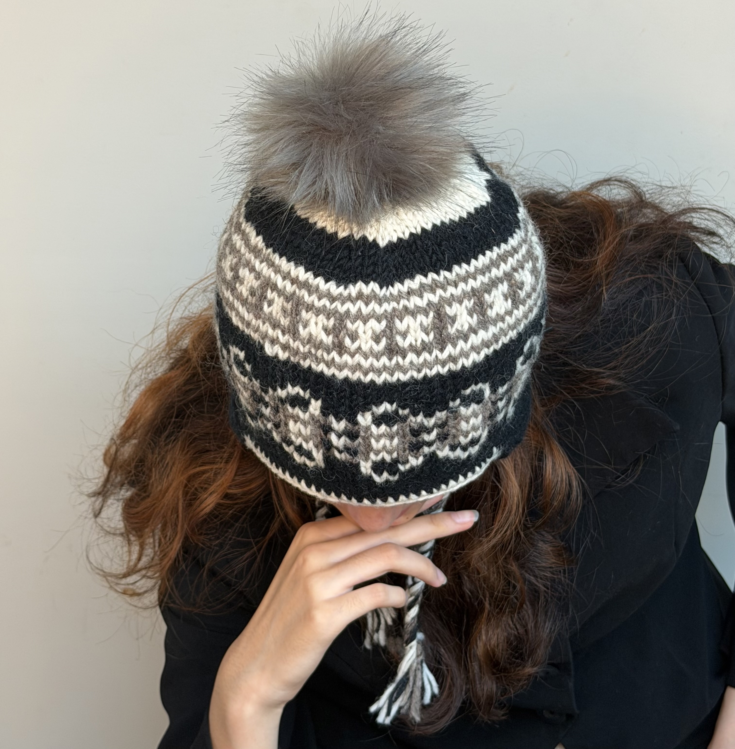 Hand Knit Wool Earflap Hat - Image 17