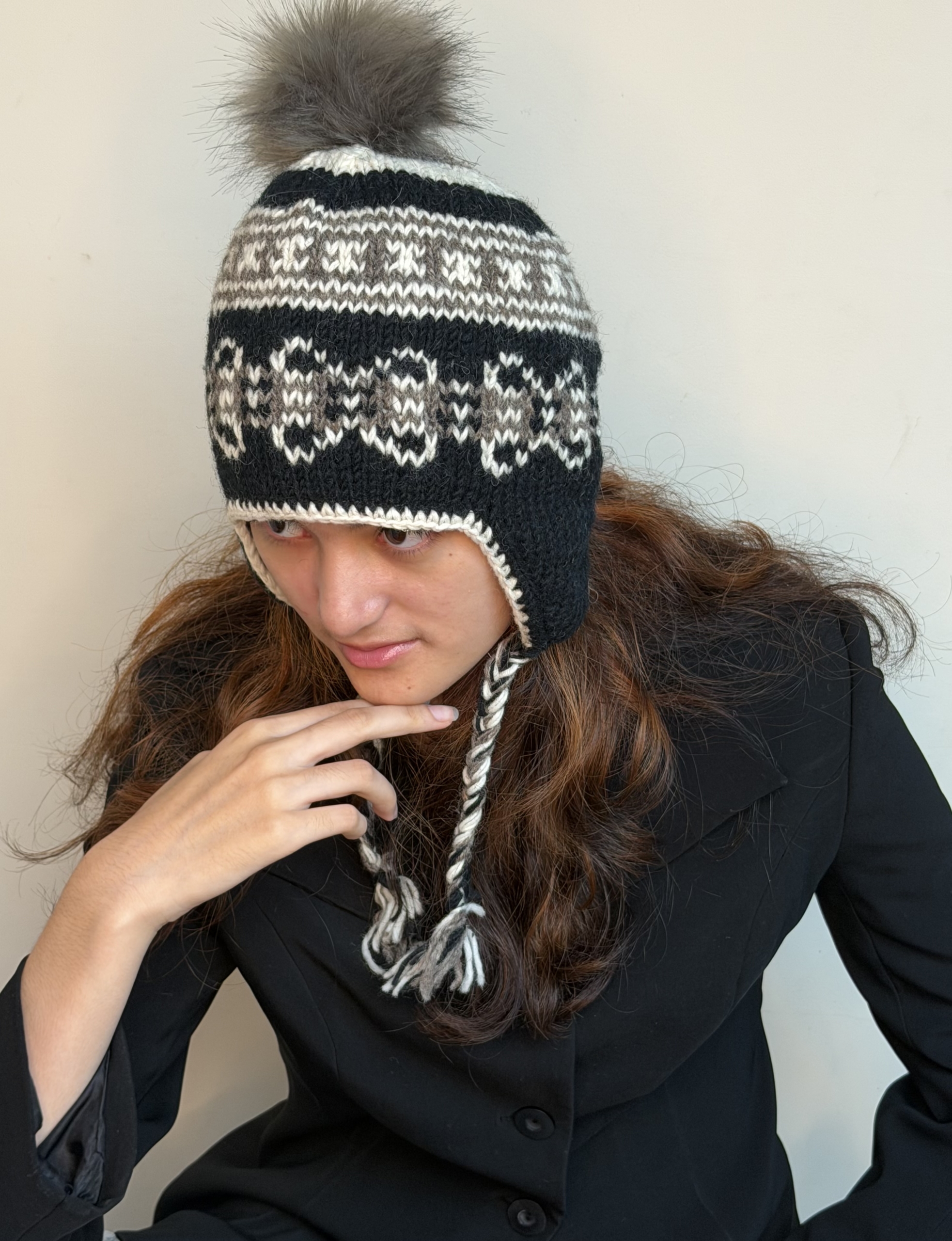 Hand Knit Wool Earflap Hat - Image 22