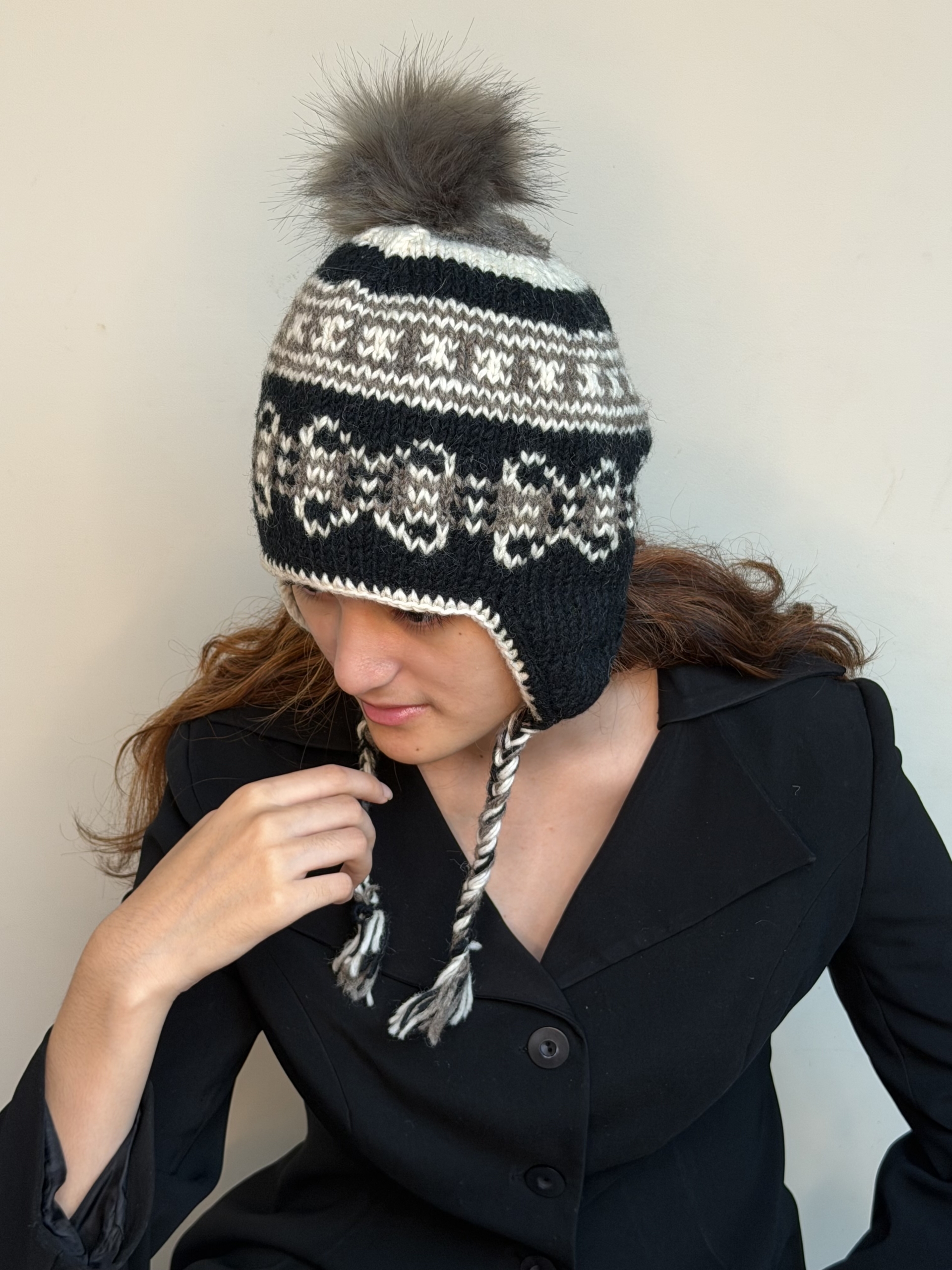Hand Knit Wool Earflap Hat - Image 21