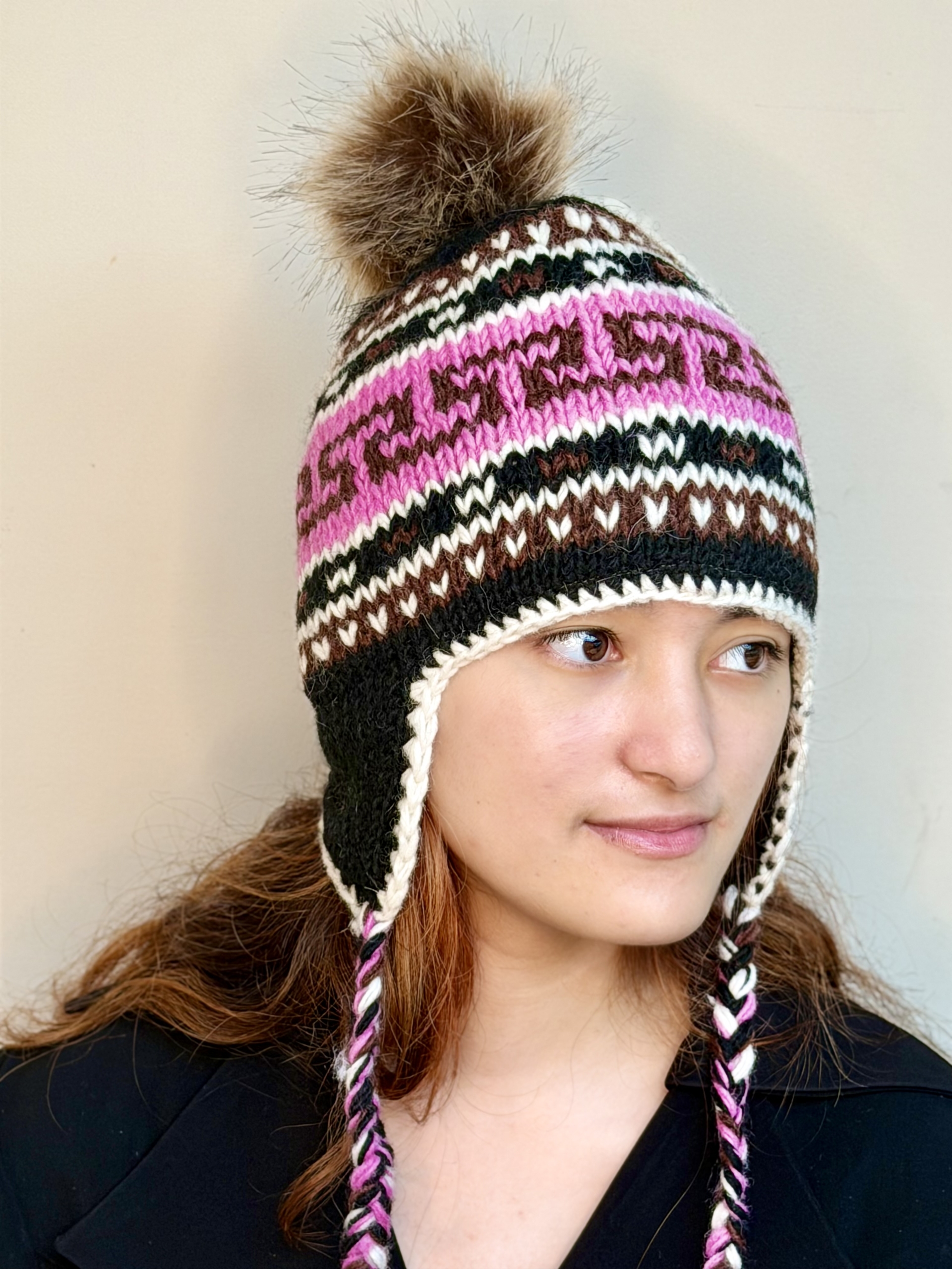 Hand Knit Wool Earflap Hat - Image 19