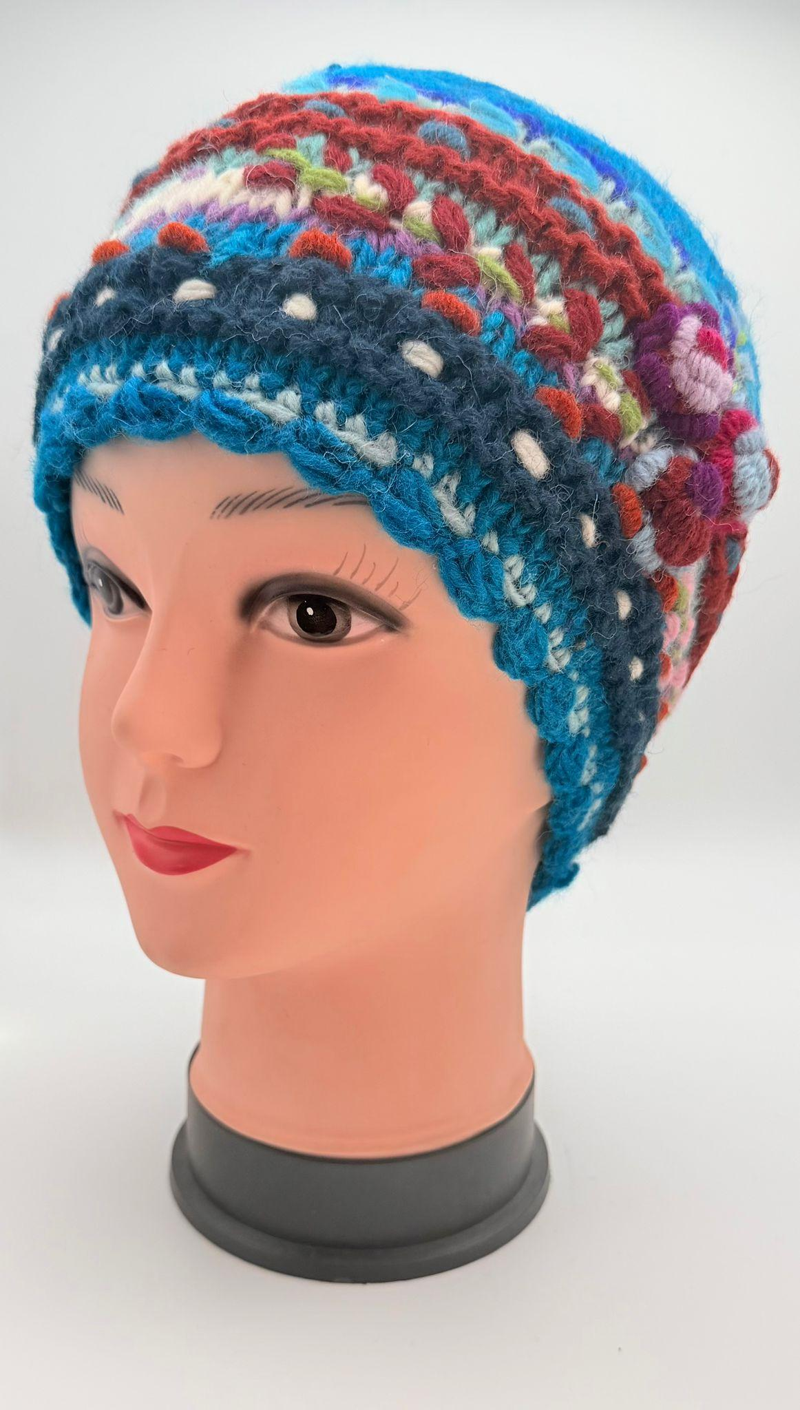 Hand-Knitted Wool Beanie Hat - Image 4