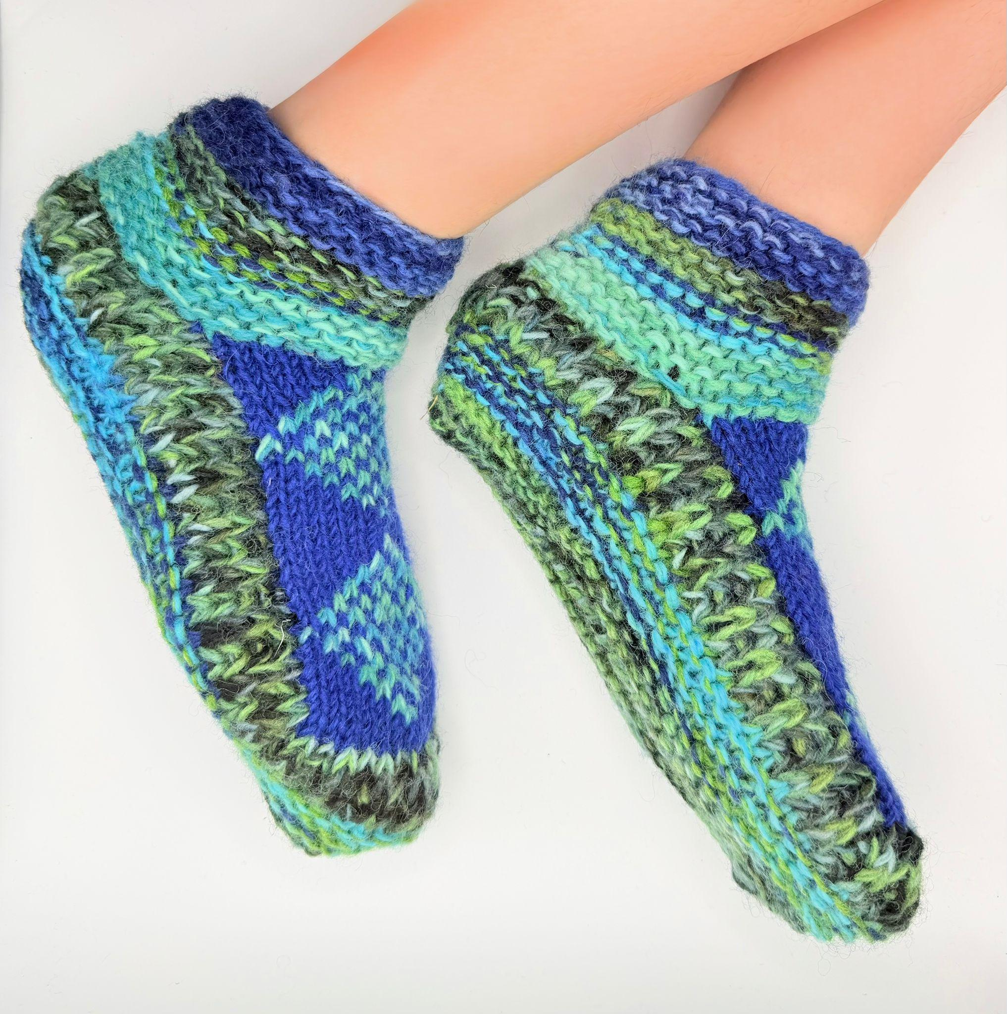 Socks Gift Hand Knitted Sherpa Wool - Image 2