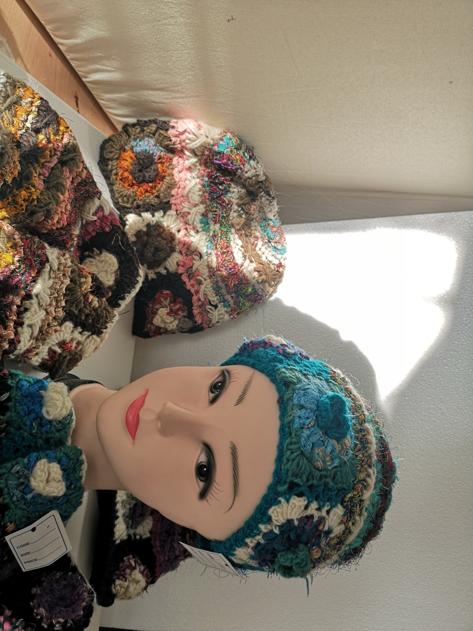 Hand-Knitted Wool Hat and Mitten Set - Image 4