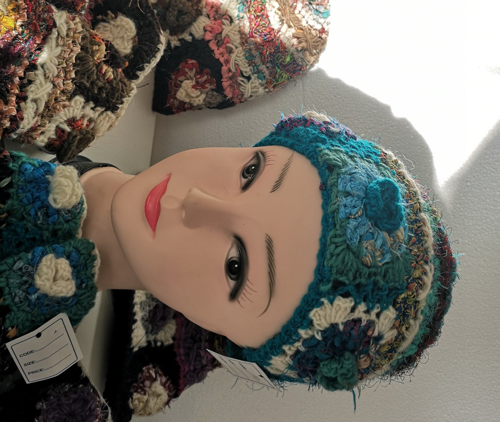 Hand-Knitted Wool Hat and Mitten Set - Image 5
