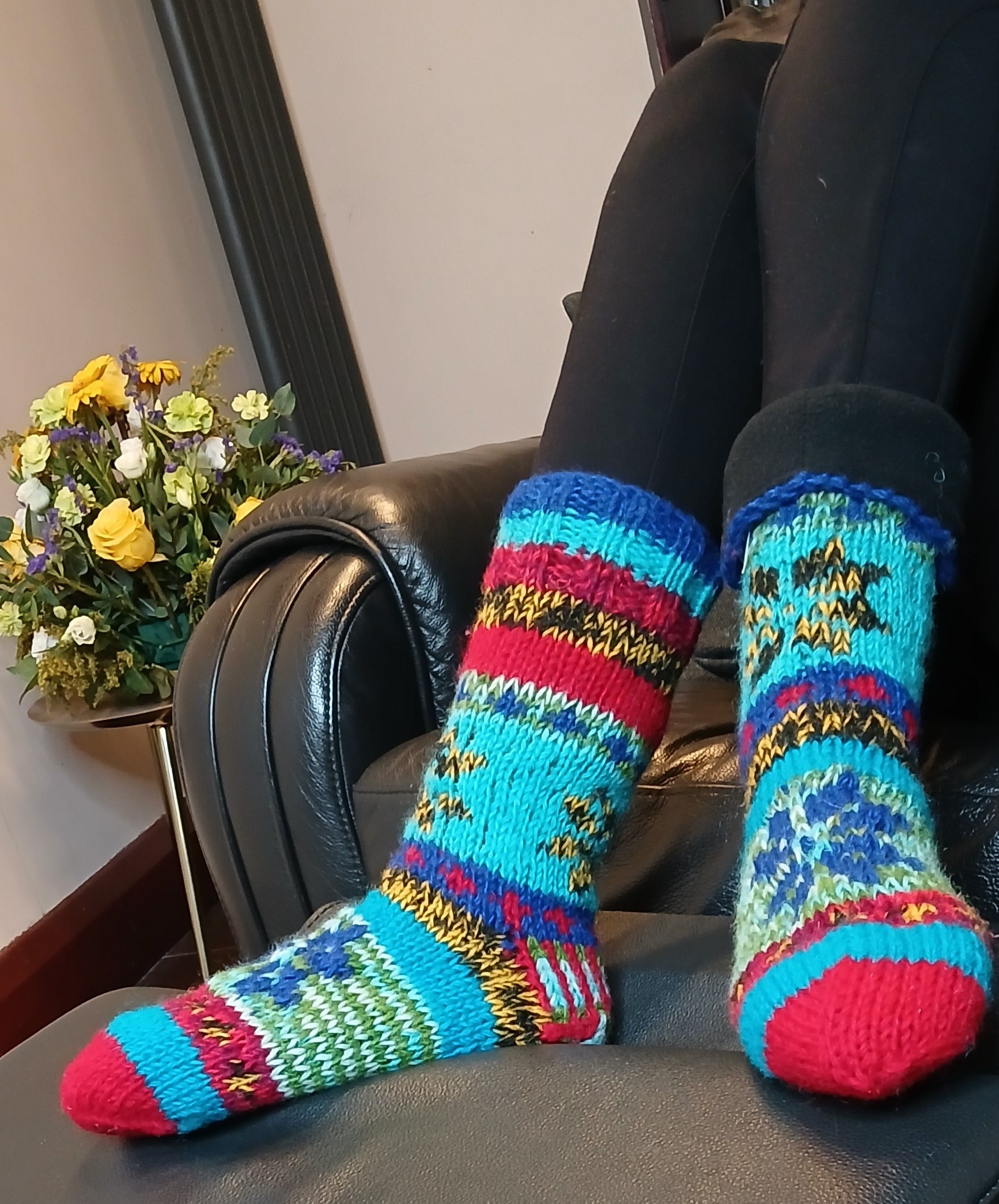 Hand-Knitted Himalayan Wool Socks - Image 2