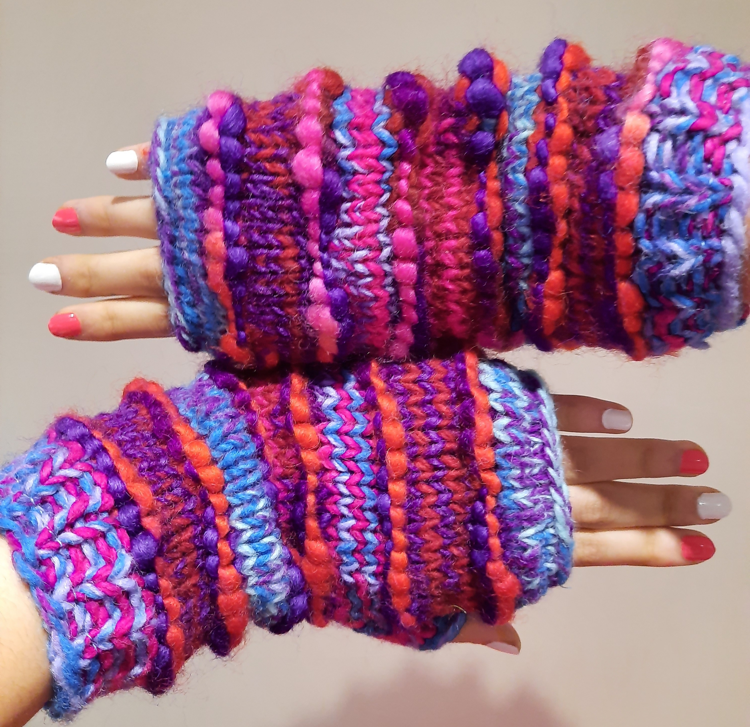 Hand Knitted Wool Mitten - Image 6