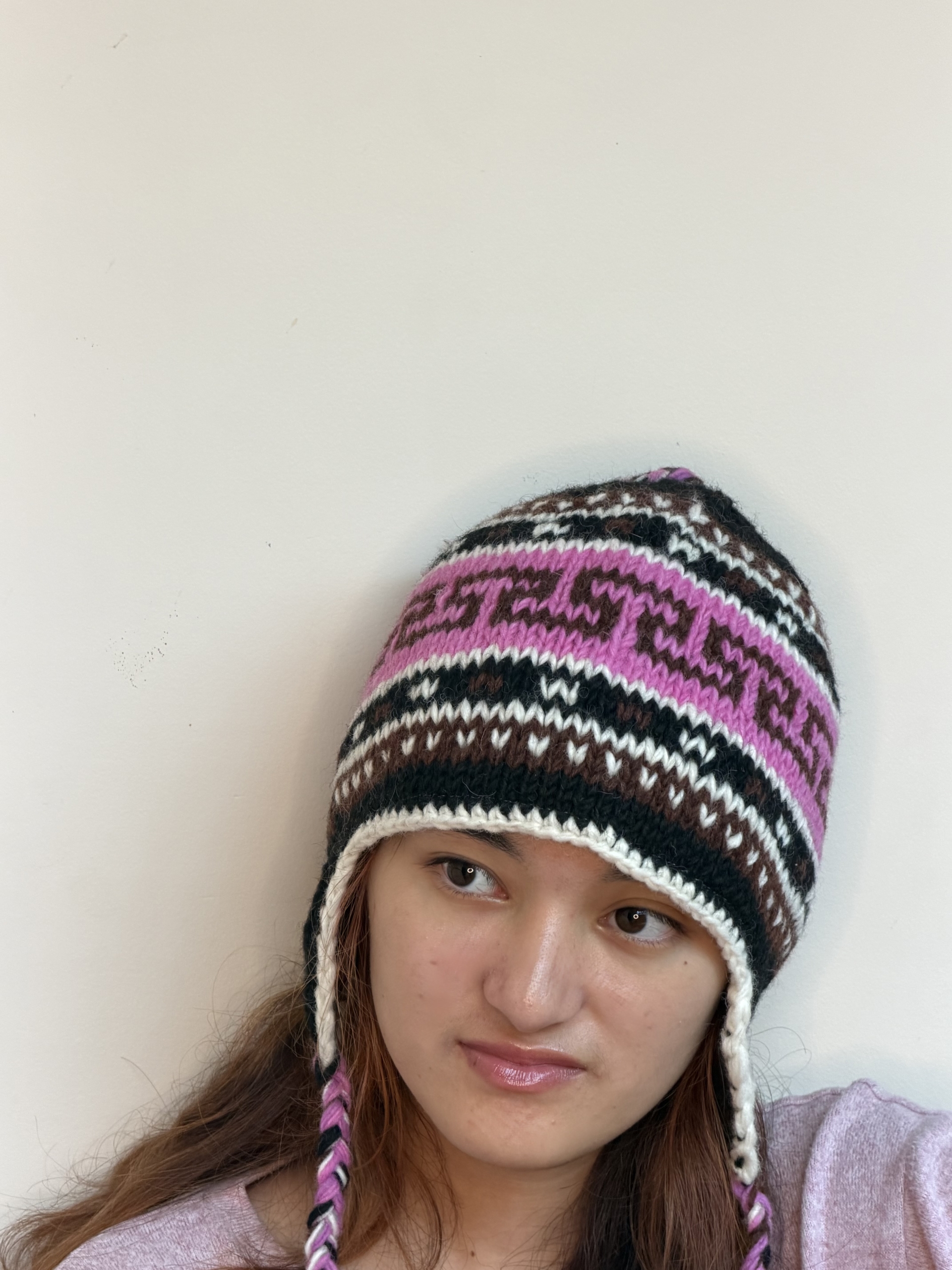 Hand Knit Wool Earflap Hat - Image 9